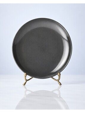 Dover & York 2000s Replacement Dinner Plate Black Stoneware, 10.5” FREE SHIPPING
